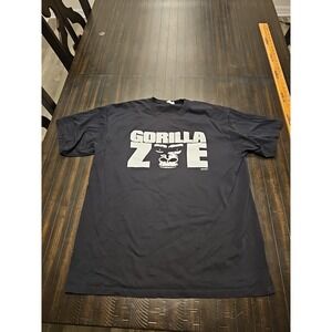 Yazbek Mens Black Gorilla Zoe Rap Tee Short Sleeve T-Shirt Sz Reg Xl